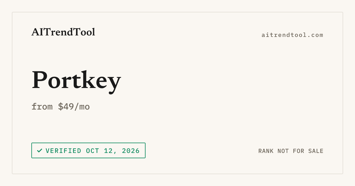 Portkey Review 2026: AI Gateway Pricing, Features & Alternatives ...