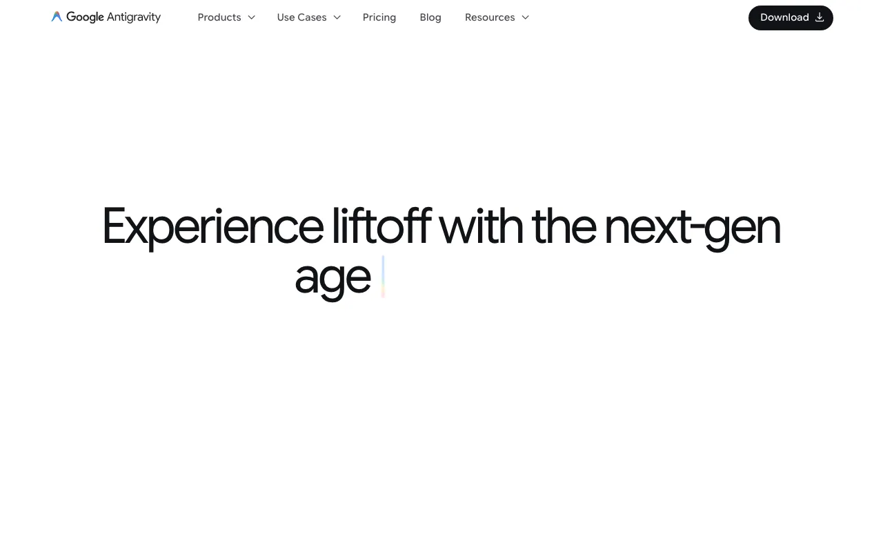 Screenshot of Google Antigravity