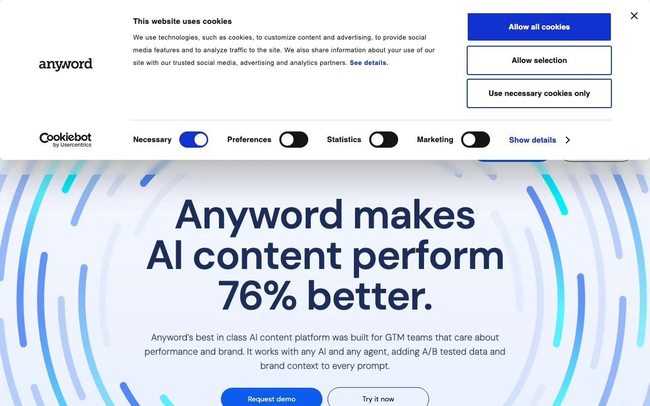 Screenshot of Anyword