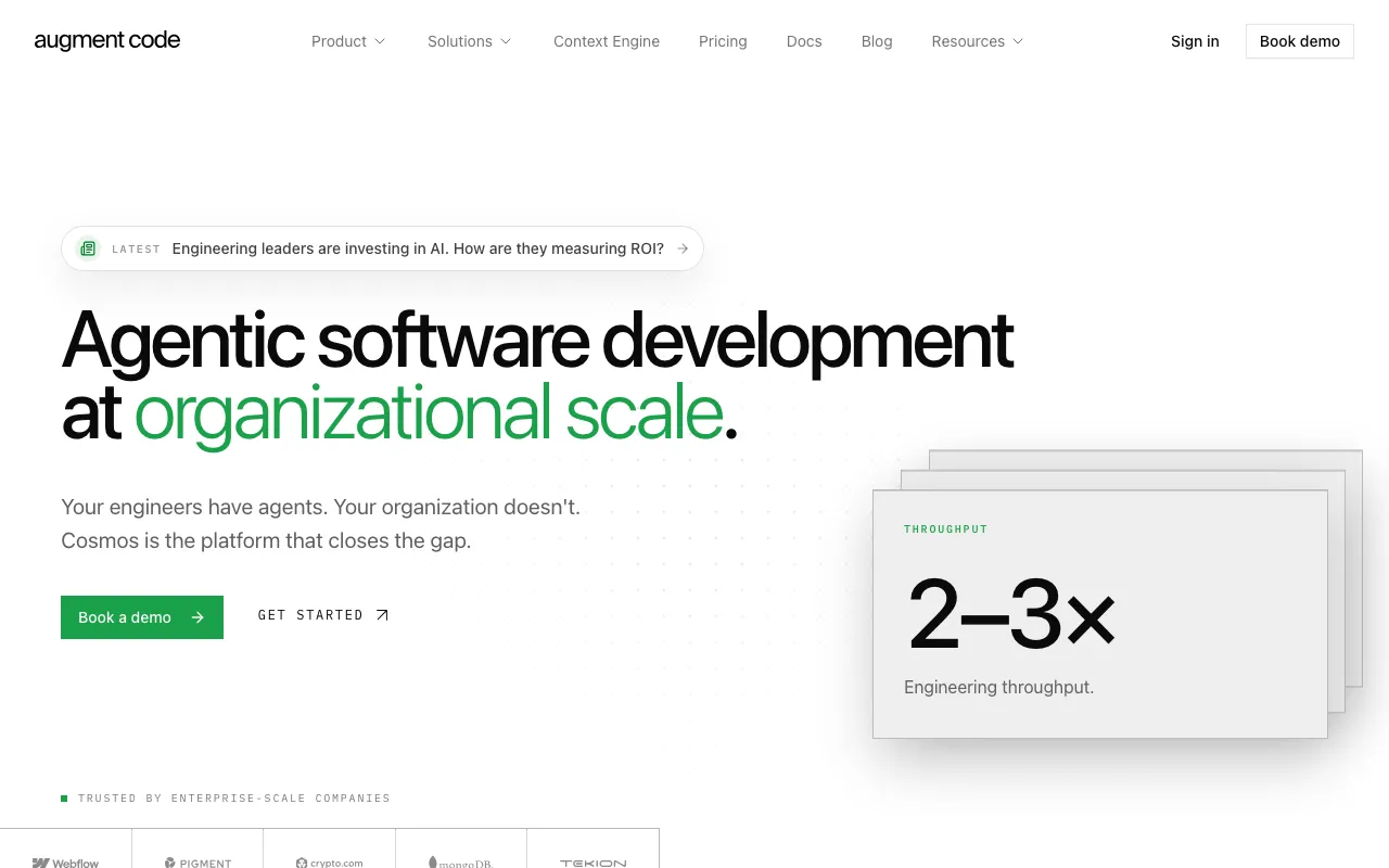 Screenshot of Augment Code