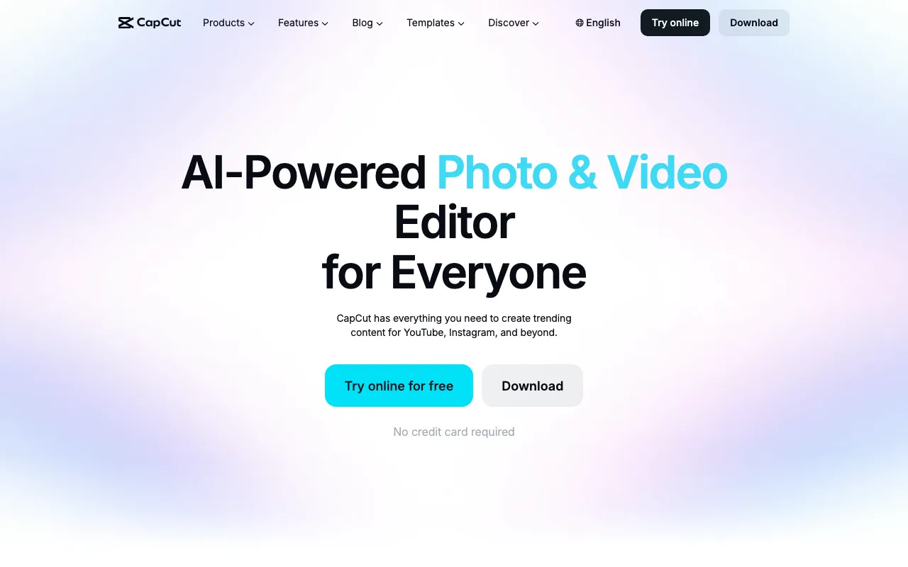Screenshot of CapCut