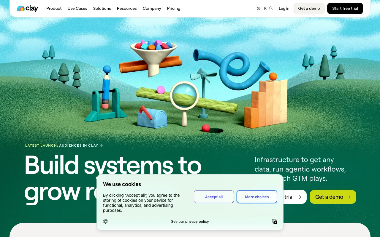 Screenshot of Clay