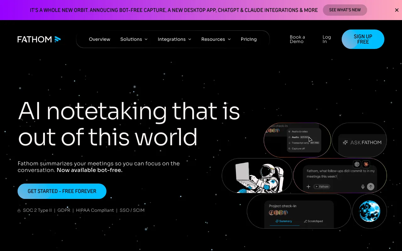 Screenshot of Fathom