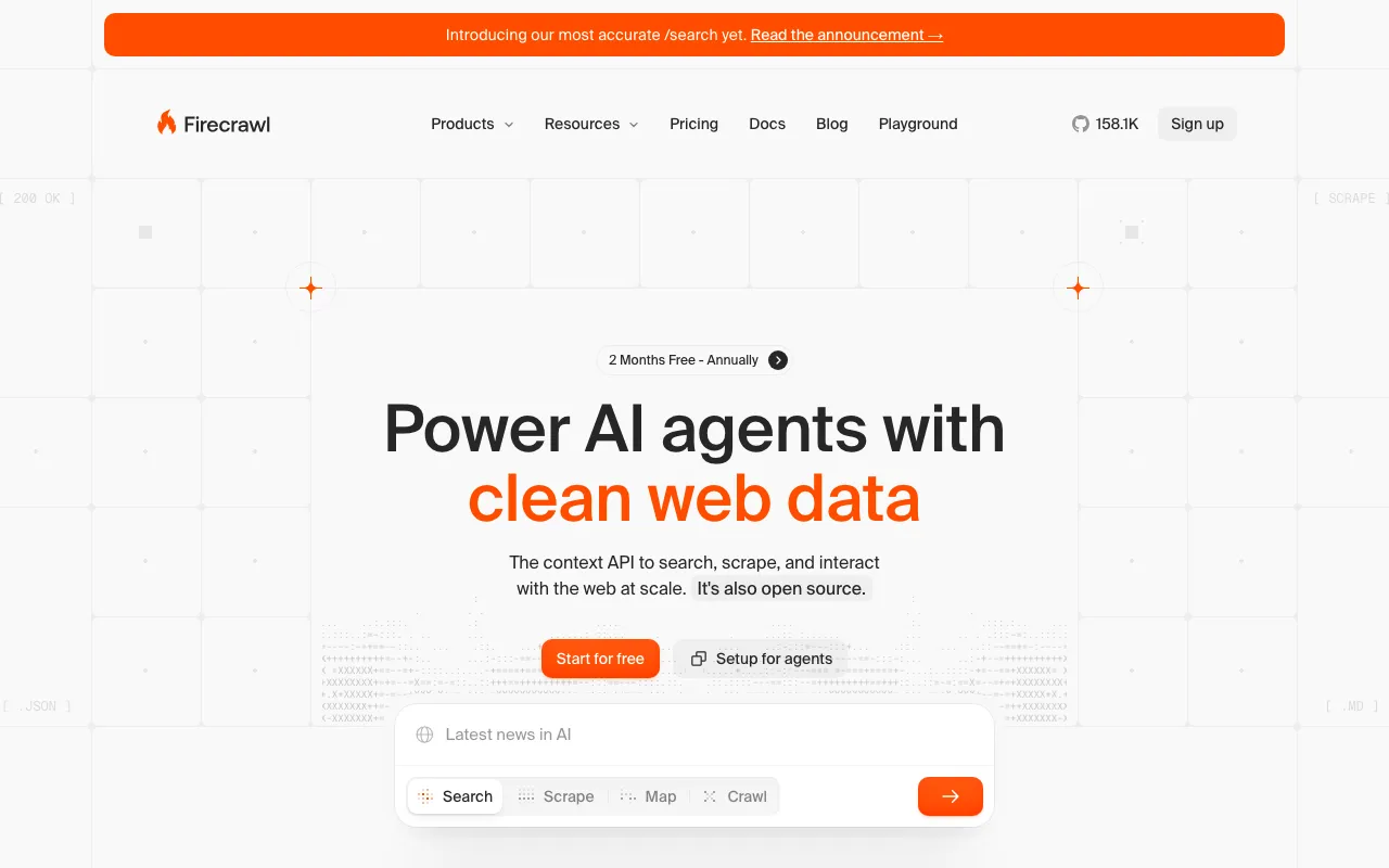 Screenshot of Firecrawl
