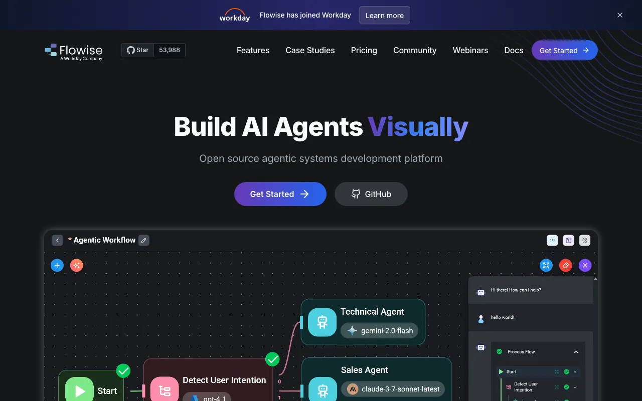 Screenshot of Flowise