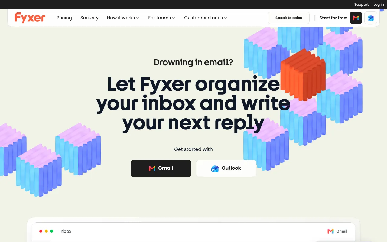 Screenshot of Fyxer
