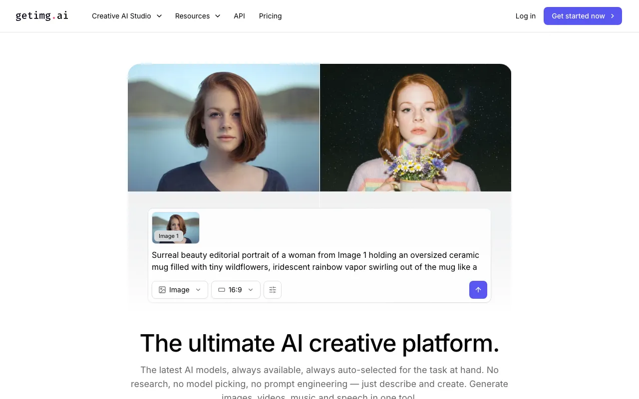 Screenshot of getimg.ai