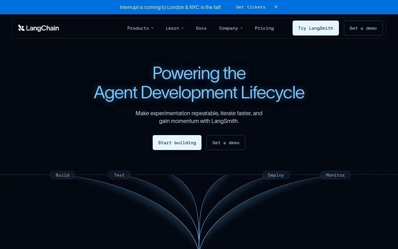 Screenshot of LangChain