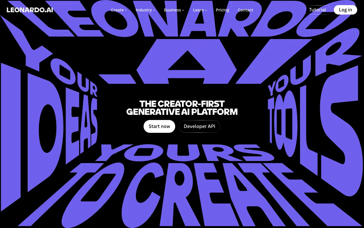 Screenshot of Leonardo.Ai