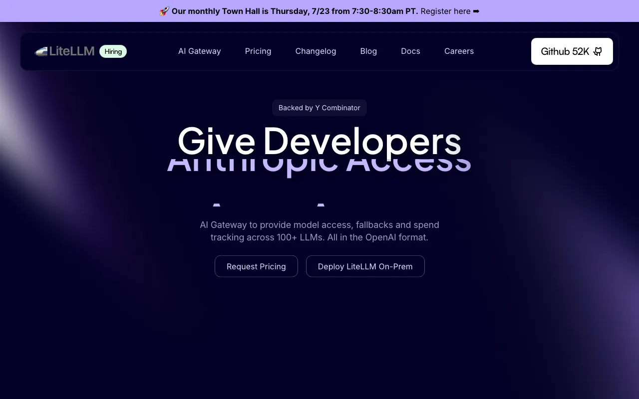 Screenshot of LiteLLM