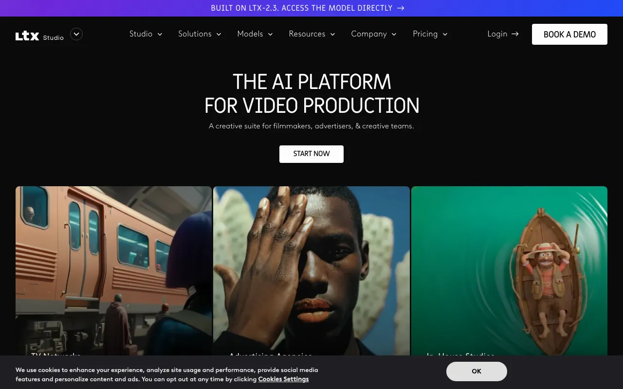 Screenshot of LTX Studio