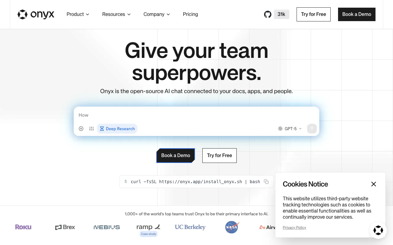 Screenshot of Onyx