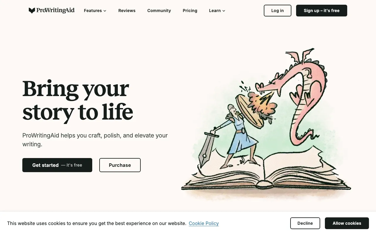 Screenshot of ProWritingAid