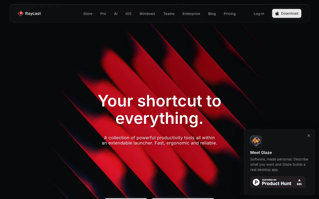 Screenshot of Raycast