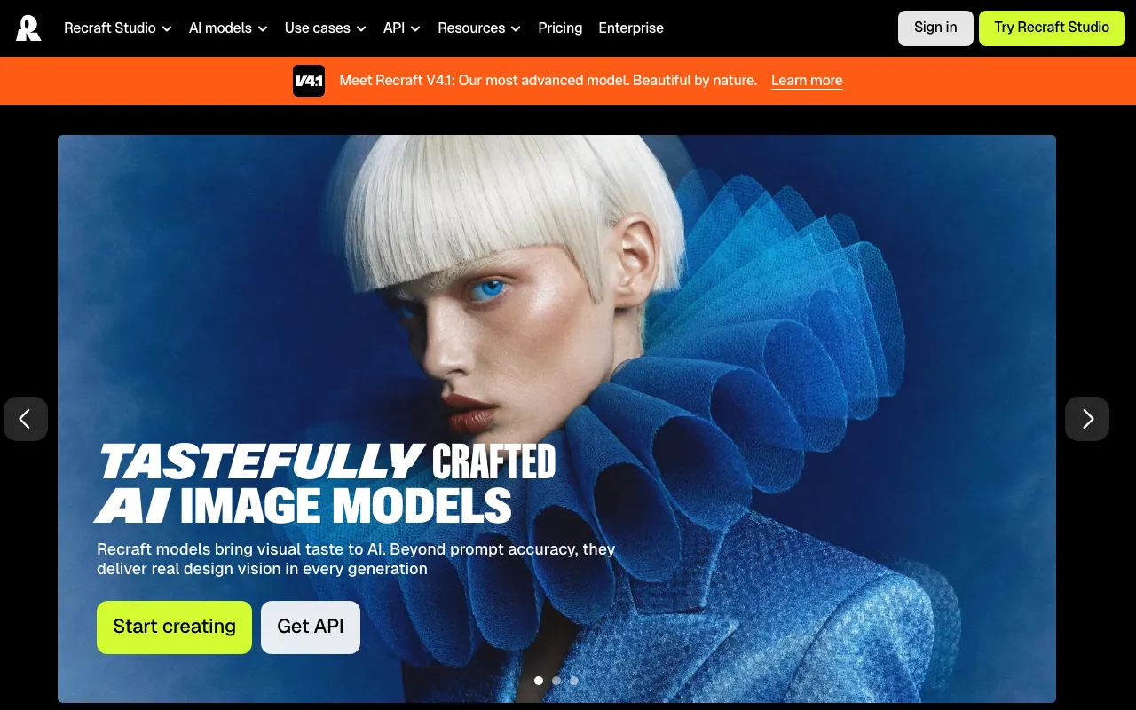 Screenshot of Recraft