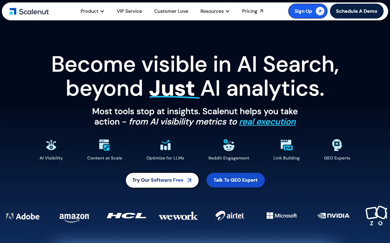 Screenshot of Scalenut
