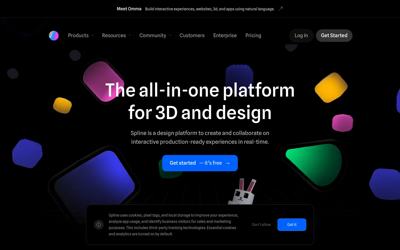 Screenshot of Spline