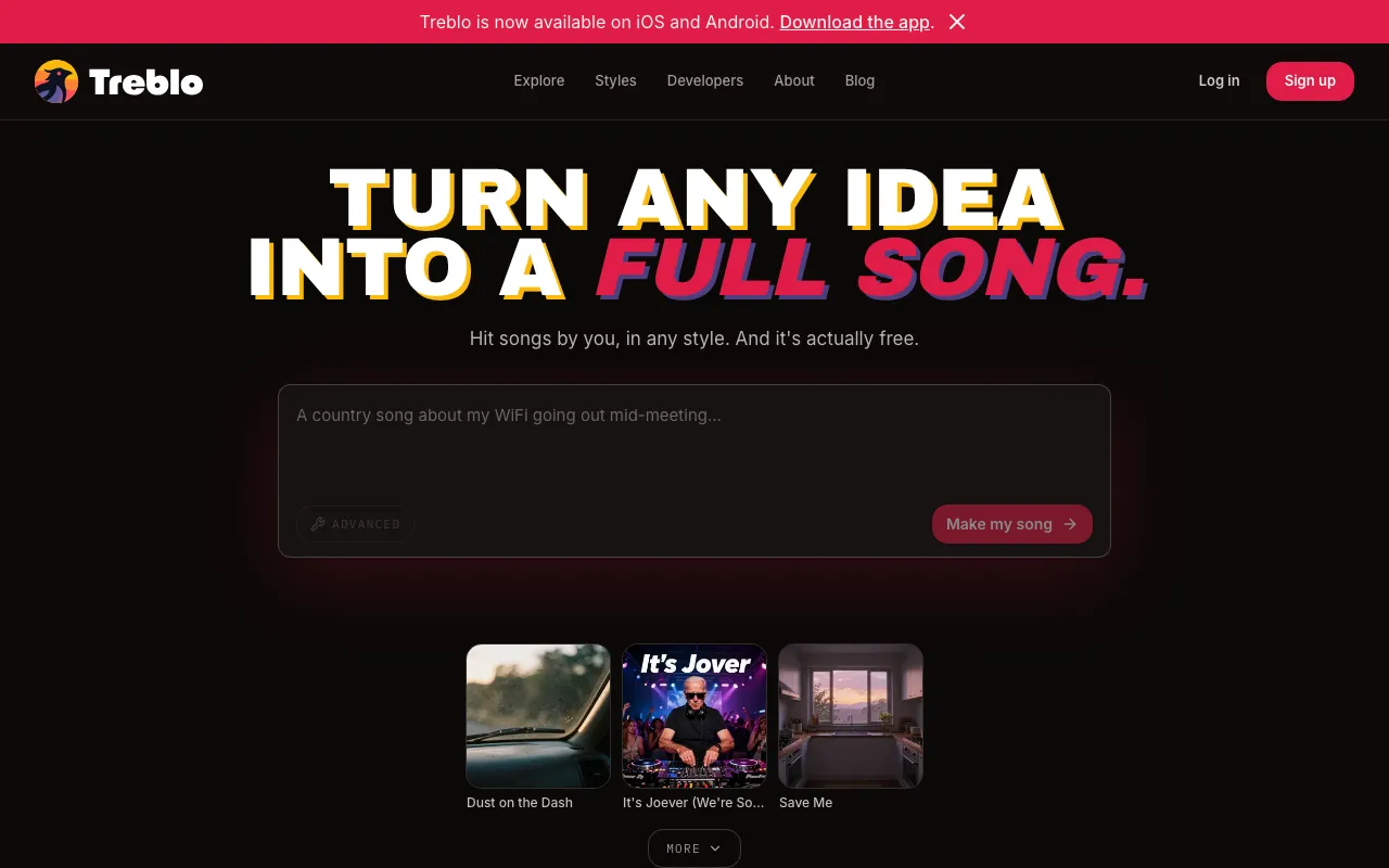 Screenshot of Treblo