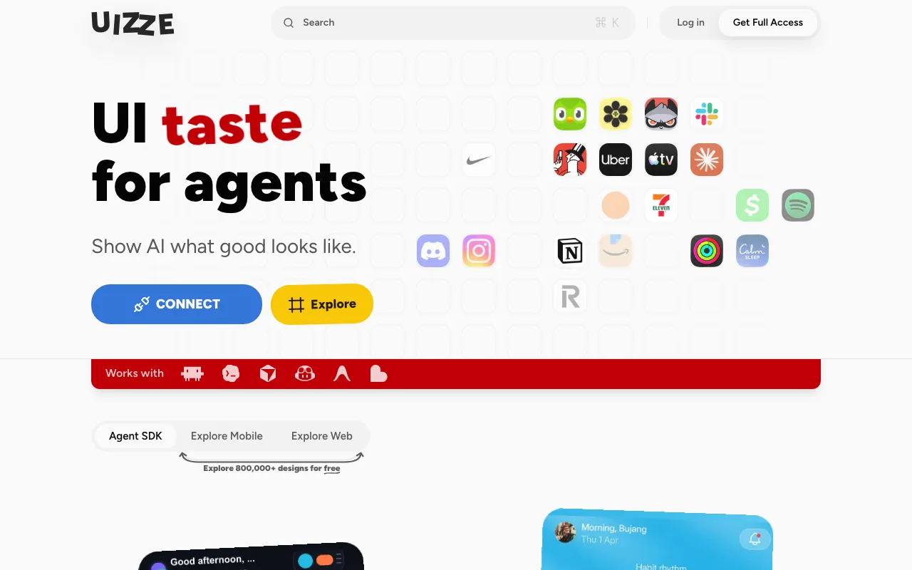 Screenshot of UIZZE